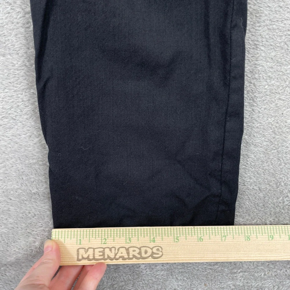 Banana Republic Dress Pants Mens 30x30 Black 100% Wool Tailored Fit Trousers